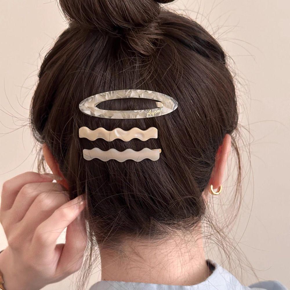 Duckbill Clip Acetate Hairpin Set Zinc Zinc Alloy Bangs Clip Creative Cute Hair Clip  Girls