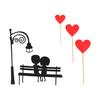 3 Set Cake Topper Love Heart DIY Exquisite Workmanship Sweet Lovers Cupcake Topper