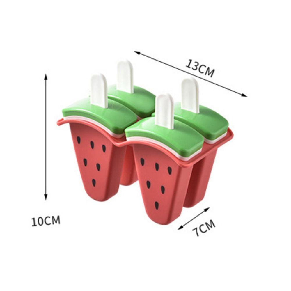 Frozen Homemade Juice Milk Ice Cream Mold With Cover Ice Popsicle Mould Watermelon Shape