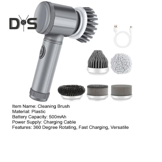 Rechargeable Power Scrubber Cleaning Brush 360 Degree Rotating Deep Cleaning Cordless Power Electric Scrubber