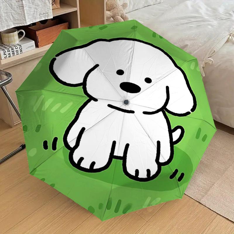 1PC dog grass Umbrella-8-Rib Reinforced, Automatic Open, Lightweight & Durable, Cute Fashion Accessory for Outdoor-Y0393