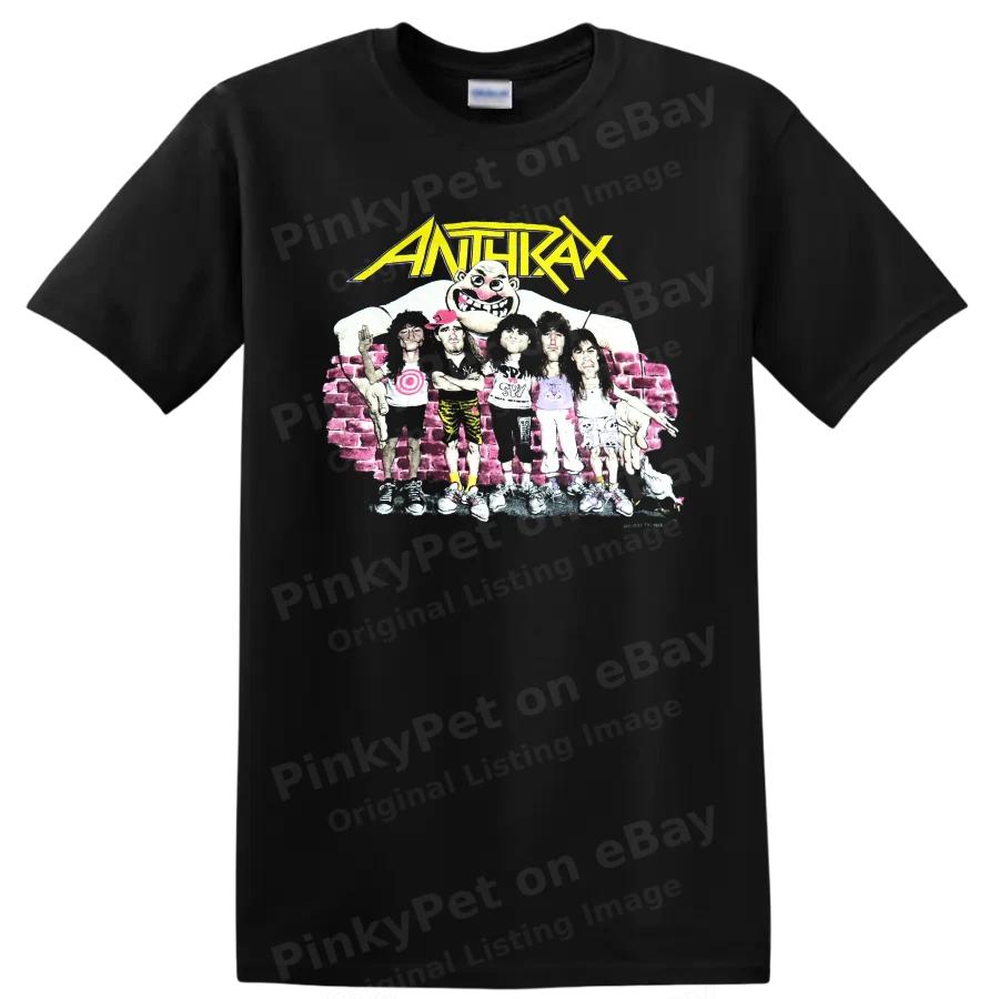Anthrax Rock Metal Music T Shirt Band Cartoon Tee Vintage Concert Style