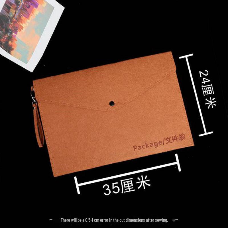 A4 Felt Document Bag for Students – Large Capacity Folder with Express Delivery for Test Paper Organization