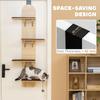 4-Level Door Mounted Cat Tree with Washable Plush Mats, Toy Balls, Door Hanging Cat Shelf for Indoor Cats