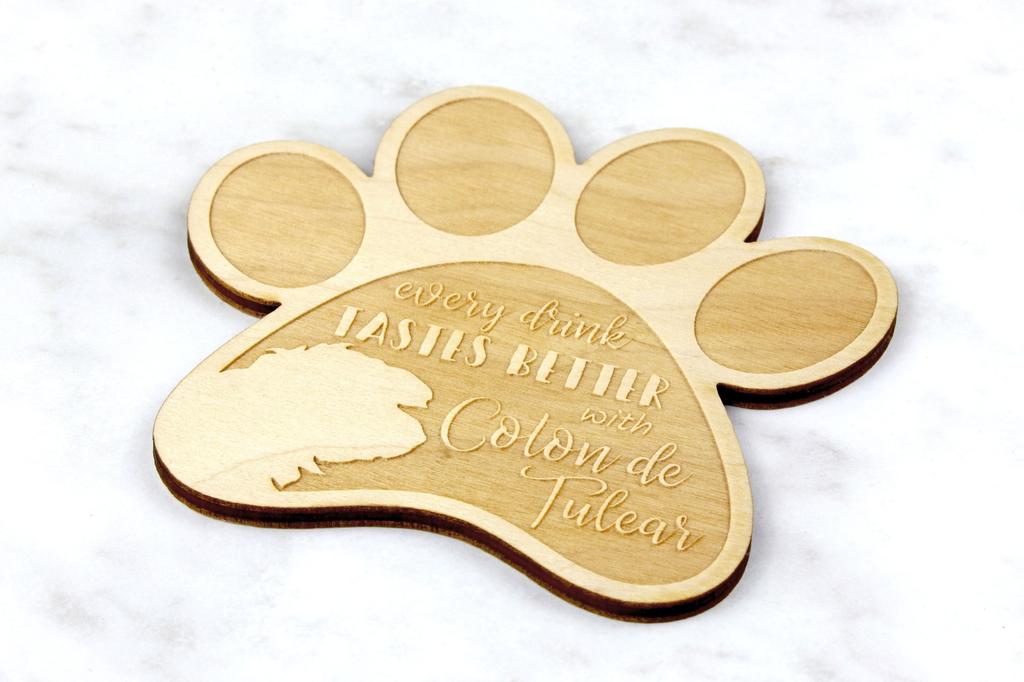 Coton de Tulear, Cotie – Mug coaster, engraved coaster with dog | Art-Dog