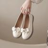 Women's Flat  2024 Summer New Fashion Round Toe Women's Shoes Casual Bow Tie Shoes Non-Slip Shallow Mouth Shoes Zapatos