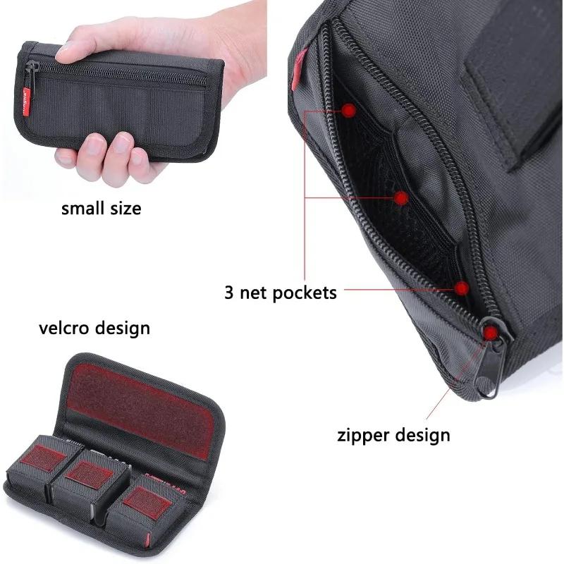 Портативная сумка для хранения аккумуляторов цифровой камеры, сумка для хранения аккумуляторов 18650 Для карт памяти lp-e6/en-el15/np-fw50/np-f550/TF/SD