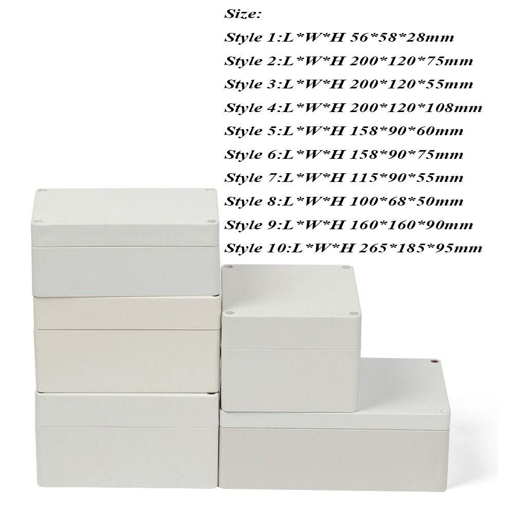 ABS Enclosure Box Plastic Outdoor Junction Box Housing New Electrical Project Box