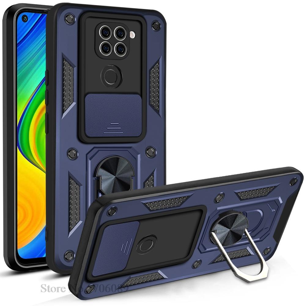 Для Redmi Note 9 Чехол Бронированный Ударопрочный Слайдер Защита Камеры Чехол для Телефона Для Xiaomi Redmi Note 9 Чехол Coque Fundas Shell
