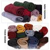 Windproof Collar Scarf Neck Warmer Winter Neck Gaiter Fleece Lined Scarf Circle Loop Scarves