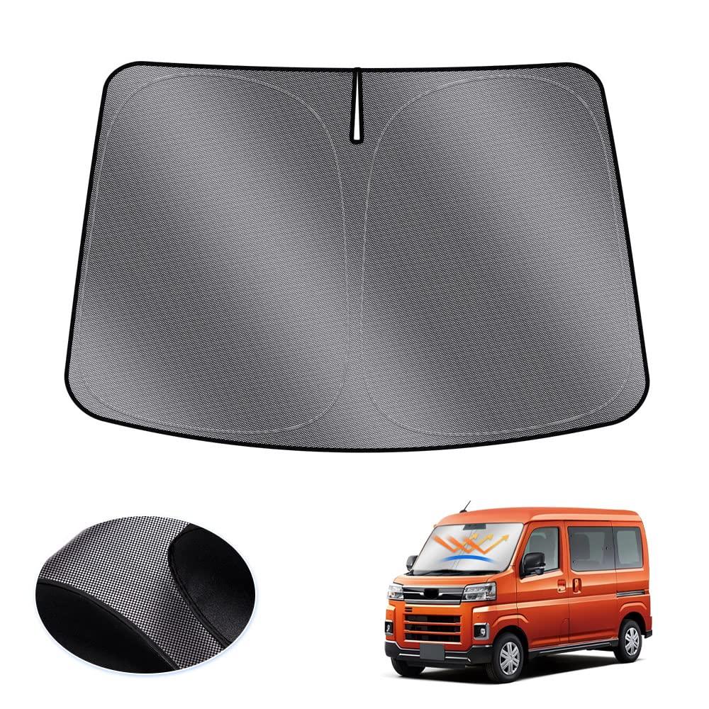 LIMSTYLE Windshield Sunshade for Daihatsu New Atrai and S710W Light Heat UV Car Polka Dot Includes Storage Interior Direct from the Easy Installation