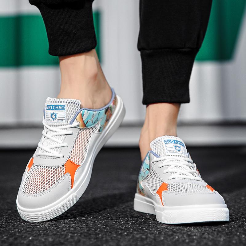 Big Size 47 Luxury Men Half Slippers Sandals Comfortable Casual Shoes Men Fashion Sneakers Anime Cosplay Men Slippers Slides Footwear