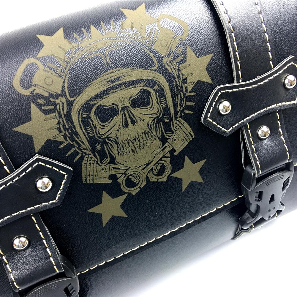 Универсальная мотоциклетная седельная сумка, модель сбоку, искусственная кожа, седельная сумка для багажа, сумка для хранения инструментов для Harley Sportster XL883