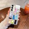 Для Samsung Galaxy S24 S23 Ultra Plus FE S25 S22 Ultra Plus S21 FE Лазерный Чехол для Телефона Арт Кот Разноцветные Коты Дизайн Ударопрочный Чехол