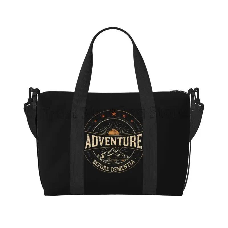 Funny Adventure Camper Pattern Travel Duffle Bag Lightweight Waterproof Weekender Overnight Bag Portable Carry on Luggage Bags