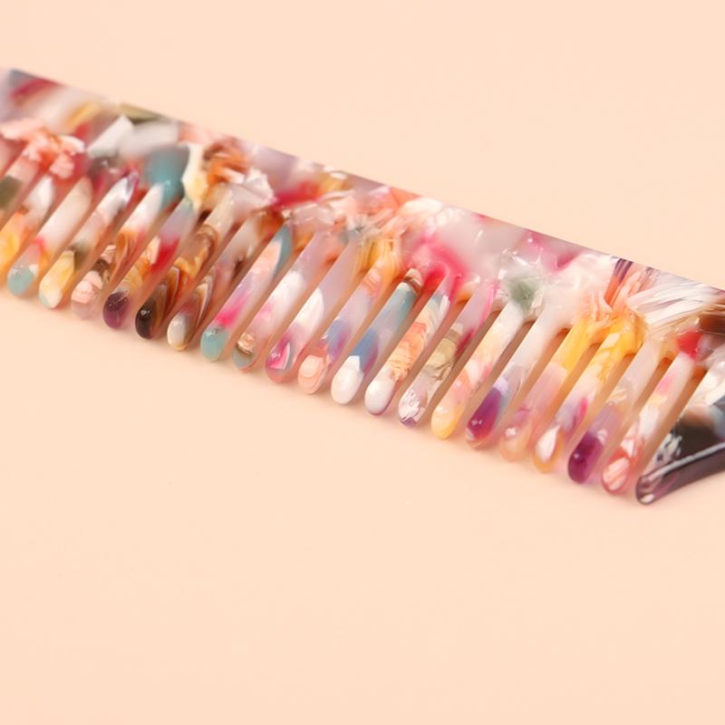 Высококачественный ацетатный корейский стиль, простая мраморная текстура, длинная ручка, заостренный хвост, антистатическая парикмахерская расческа