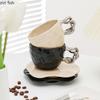 Creative Handmade Ceramic Mug Dish Set Afternoon Tea Latte Coffee Cup Milk Cup Beverage Cup Home Breakfast Cups Tea Cups