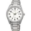 [Casio] Мужские аналоговые кварцевые часы CASIO MTP-1302D-7BV Металлический браслет Серебристый Белый циферблат с арабскими цифрами Модель для зарубежного рынка [Параллельный импорт]