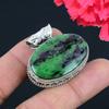 Ruby Zoisite Gemstone Pendant Solid 925 Sterling Silver Pendant Jewelry Gift For Unisex