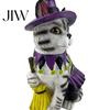 Small Witch Decor for Windows Halloween Ornament, Black Cat Pumpkin Shape, Durable Synthetic Resin Unique Holiday Gift Kids Weather Resistant