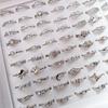 10Pcs Women Crystal Rings Jewelry Ring Alloy Ring