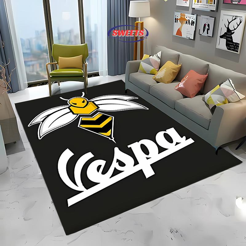 V-Vespa M0t0 3D Printing Carpet for Living Room Bedroom Hallway Long Strip Anti-slip Soft Area Rug, Sofa Doormat Home Decor Mat