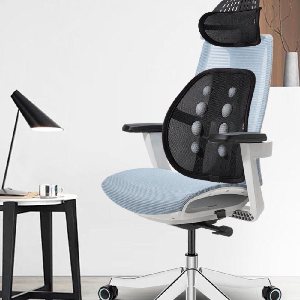 Mesh Car Lumbar Support Breathable Auto Pad Cushion Washable Lumbar Seat Pillow Summer