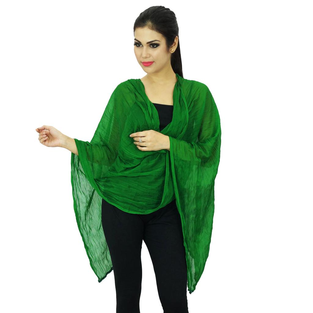Chiffon Blend Indian Scarves Women Wear Stole Neck Wrap Chunni Long Dupatta