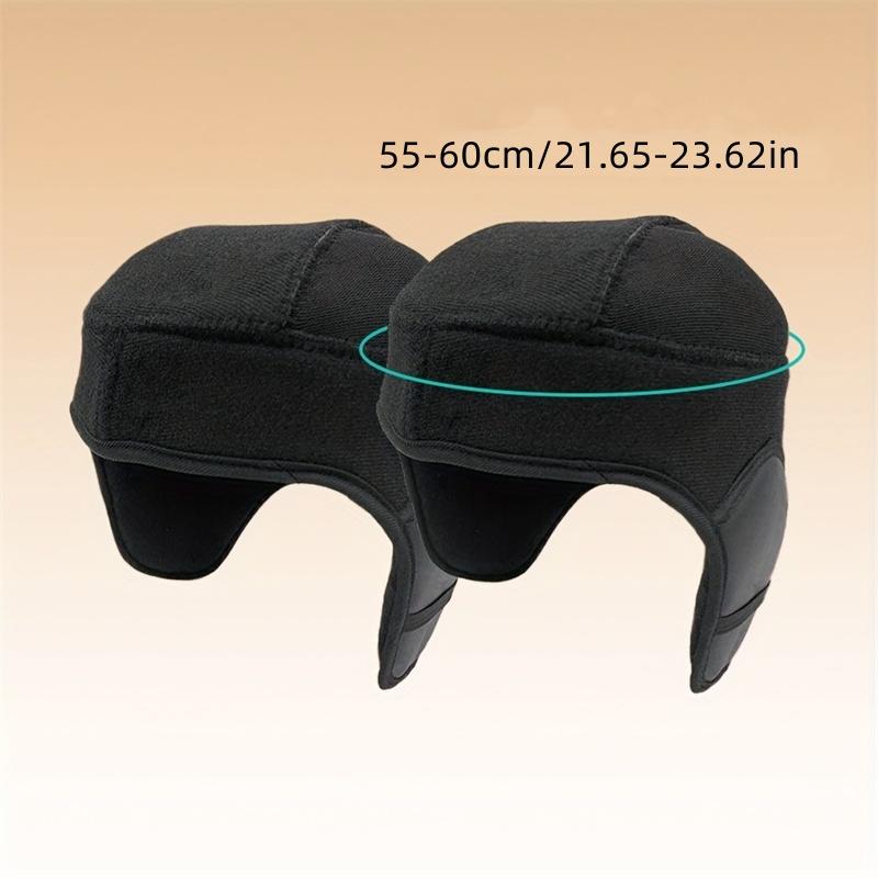 Зимняя электрическая мотоциклетная подкладка для шлема Теплая шапочка с подкладкой Защита ушей Головной убор Подкладка для мотоциклетного шлема Велосипедное снаряжение