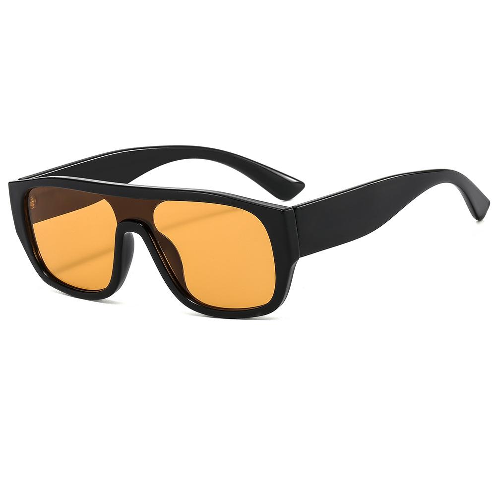 Summer new PC square glasses frame European and American fashion sunglasses Spice girls wear decorative sunglasses UV protection