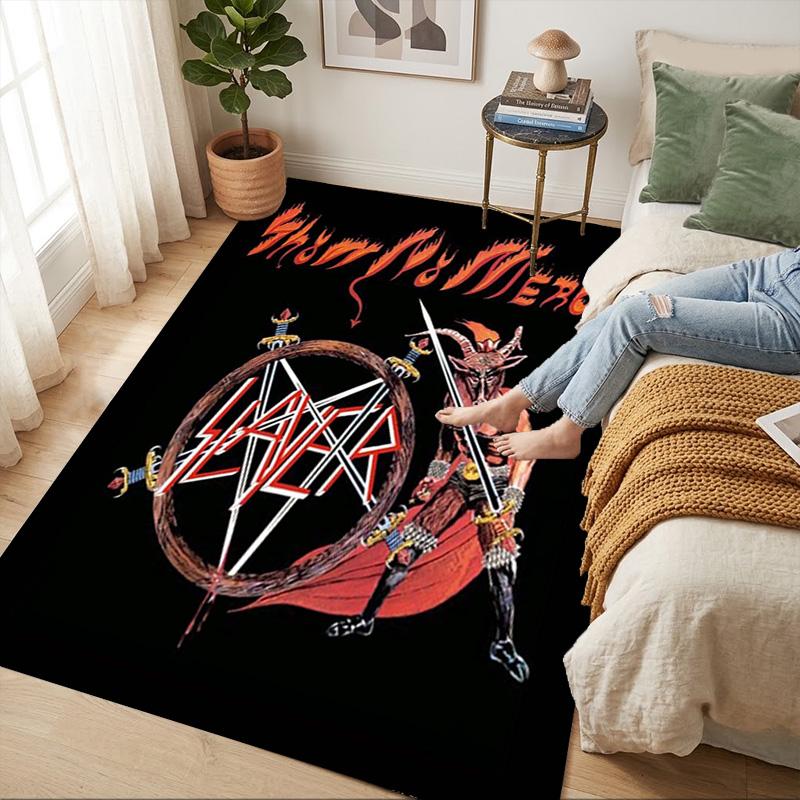 Slayer Art Living Room Nonslip Area Rug Soft Carpet For Bedroom Game Playroom Sofa Office Home Decor Doormat Christmas Gift C9301377