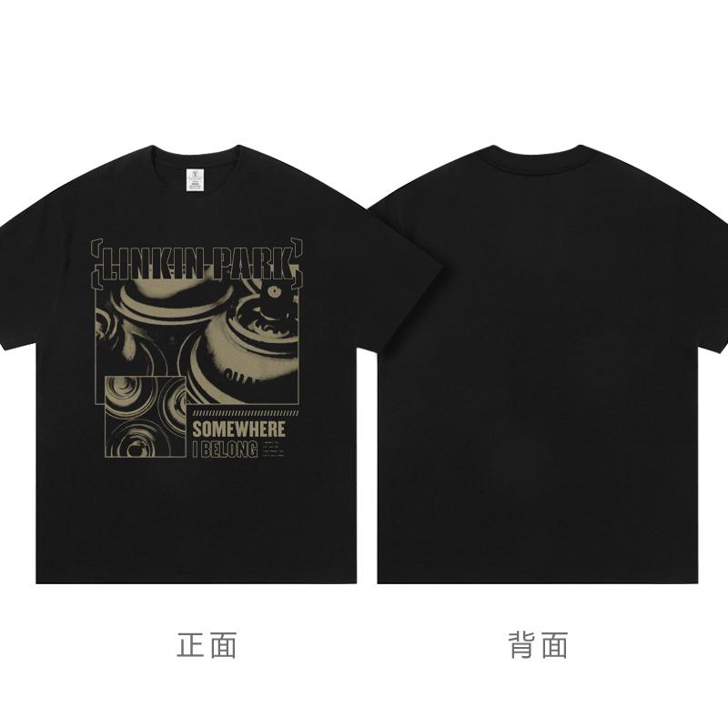 Linkin Park From Zero New Album Tour Peripheral Rock T-shirt Short Sleeve Clothing Fashion T-shirts for Men and Women