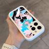 Аниме L-Земля блестящих Чехол для телефона Для iPhone 17 Air 16 E 15 14 Plus 13 12 11 Pro Max Белый Небесный Глаз Ступенчатый Защитный Чехол