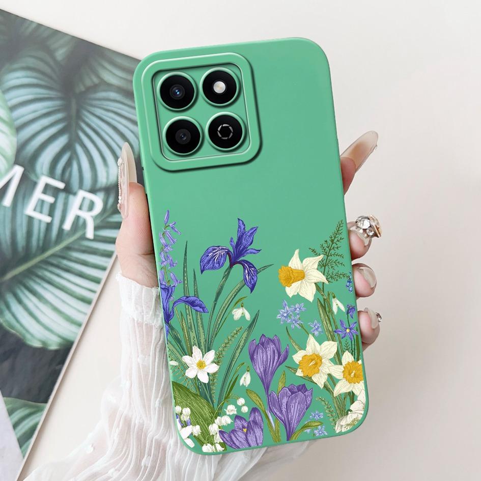 For Honor X7c 4G Case ALT-LX2 Shockproof Cover Sweet Girls Love Heart Soft Liquid Silicone Phone Cases For Honor 200 Smart Coque