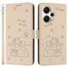 For Xiaomi Redmi Note 13 Pro+ 5G Case with Strap Cats Imprint Leather Wallet Phone Cover
