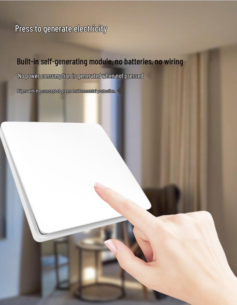 Battery-free Wireless Waterproof Wall Switch with Self-Generating Power and Long-Range Capability