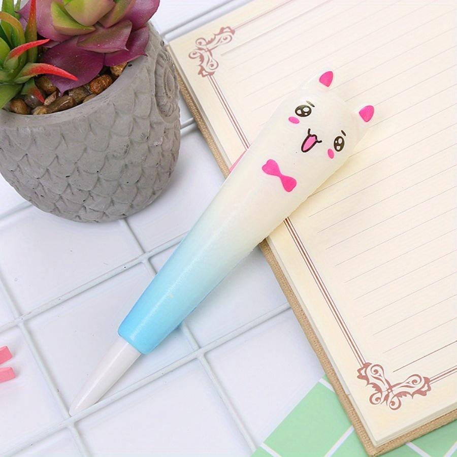 3 шт. 0,5 мм креативная ручка для декомпрессии, мягкая ручка с медленным отскоком, канцелярские принадлежности для обучения с использованием мультфильмов, офисные принадлежности, гелевая ручка с вентиляцией