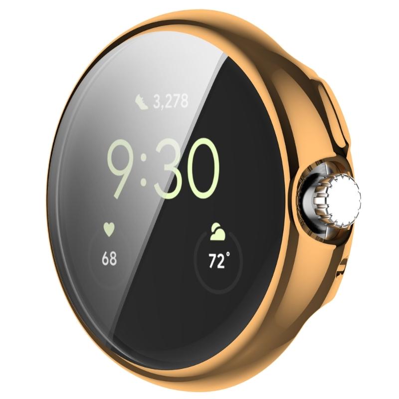 Противоударный чехол-бампер из ТПУ для Pixel Watch 2, защитная крышка, устойчивый к царапинам корпус