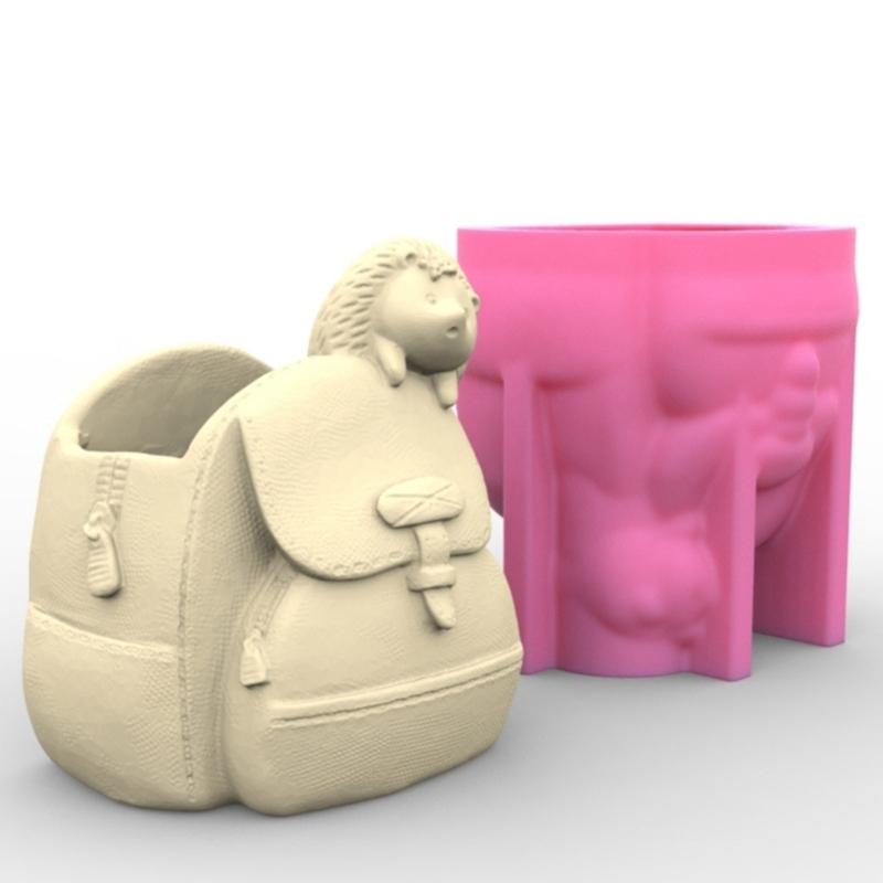 Hedgehog Succulent Planter Mold for Concrete Crafts Home Decor Hedgehog Flower S Molds Garden Statues Craft