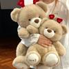 Cute Love Bear Doll Girl Sleeping Pillow Rabbit Plush Toy Bear Doll Doll 520 Gift