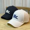 Korean-style embroidered letter hard-brim baseball cap, unisex, trendy and versatile, makes the face look smaller, sun-shading duckbill cap, trendy