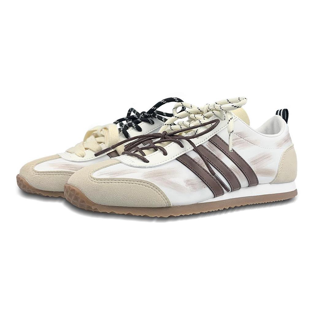 adidas Neo VS JOG 2.0 Низкие Повседневные Кроссовки Унисекс Бежевый Белый Коричневый JI2436(Команда116-ВС)