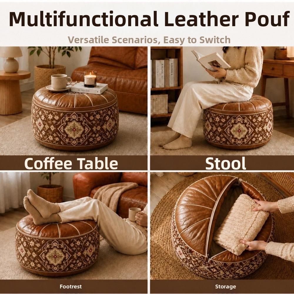 Vintage Storage Leg Bench Space-Saving Seat Cushion Cover Stylish Sofa Footstool Indoor Seating