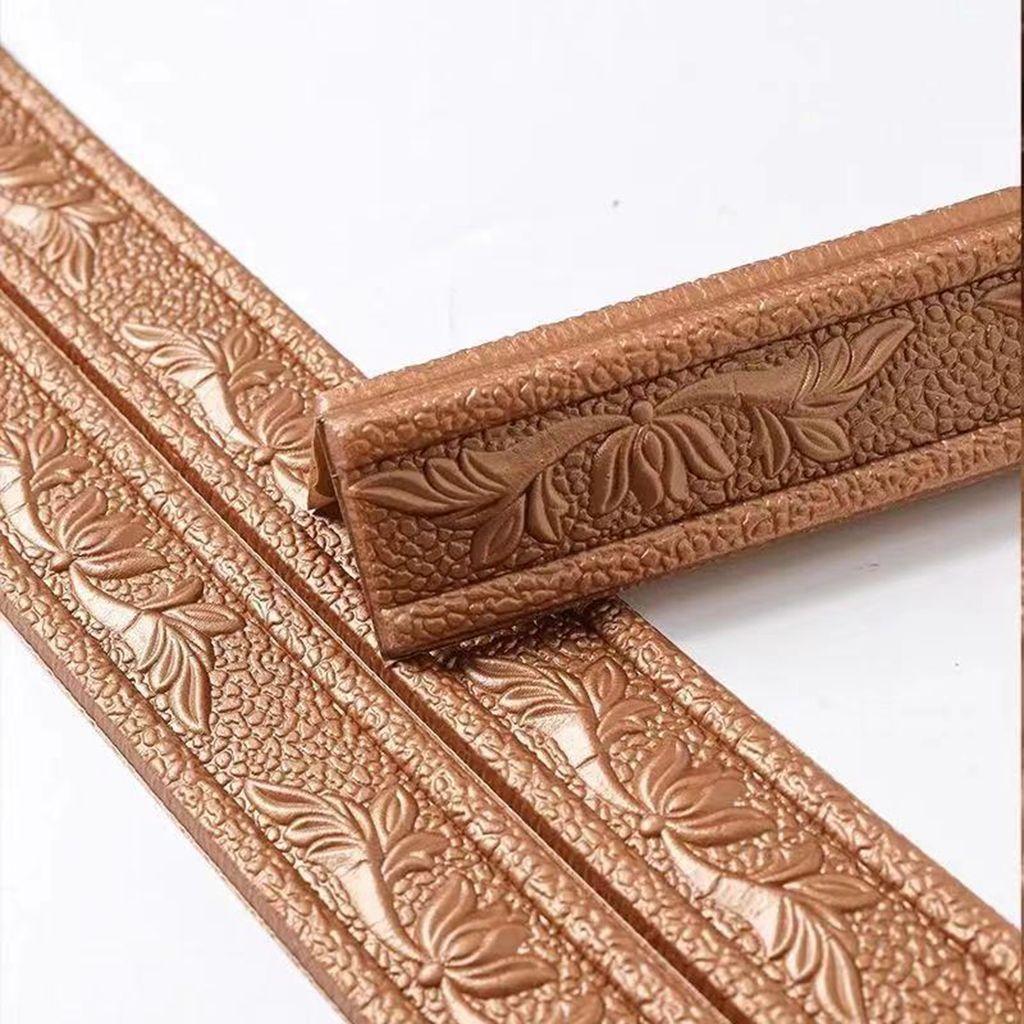 Self-adhesive Embossed Edge Strip Stickers Wall Sticker Corner Wallpaper Wall Waist Line
