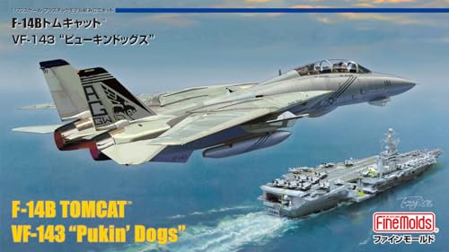 Fine Molds Серия Реактивных Самолетов 1/72 Американский F-14B Tomcat™ VF-143 Pukin Dogs Пластиковая Модель FF01 (Самолет)
