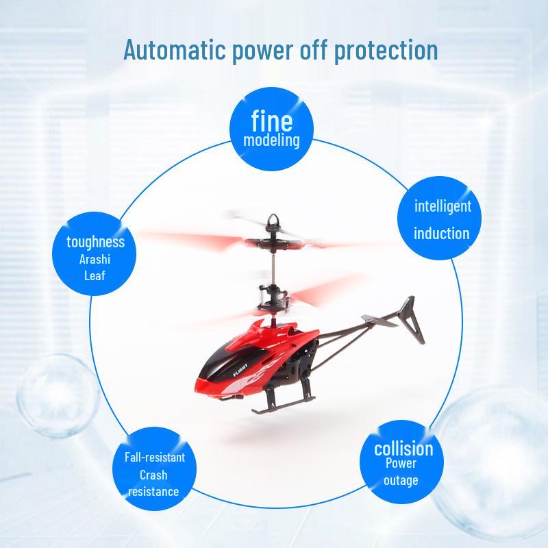 Indoor Gesture-Control Hovering Drone - Rechargeable, Durable, Remote-Control Toy Helicopter