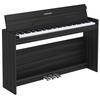 KIMFBAY Hammer Action 88-Key Wooden Digital Piano with Automatic Lid Closure, Pedal Included, MIDI Compatible, Black, for Beginners and Kids