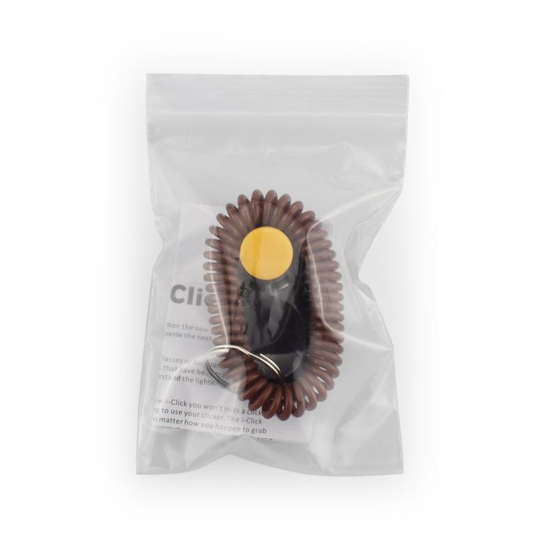 Pet Cat Dog Training Clicker High-Quality Dogs Click Trainer Aid Adjustable Elastic Rope Pet Rattles Dog Training Supplies