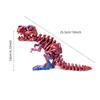 Кристальный 3D-печатный Тираннозавр Рек с большим ртом 3D-арт Артрикулированные Динозавры Игрушки Ландшафтное Украшение