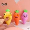 Popping Eye Carrot Squeeze Toy Anxiety Stress Relief Simulation Carrot Sensory Pinch Toy Kids Adults Cartoon Vegetable Fidget Toy